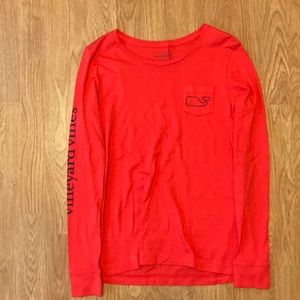Red Vineyard Vines Long Sleeve